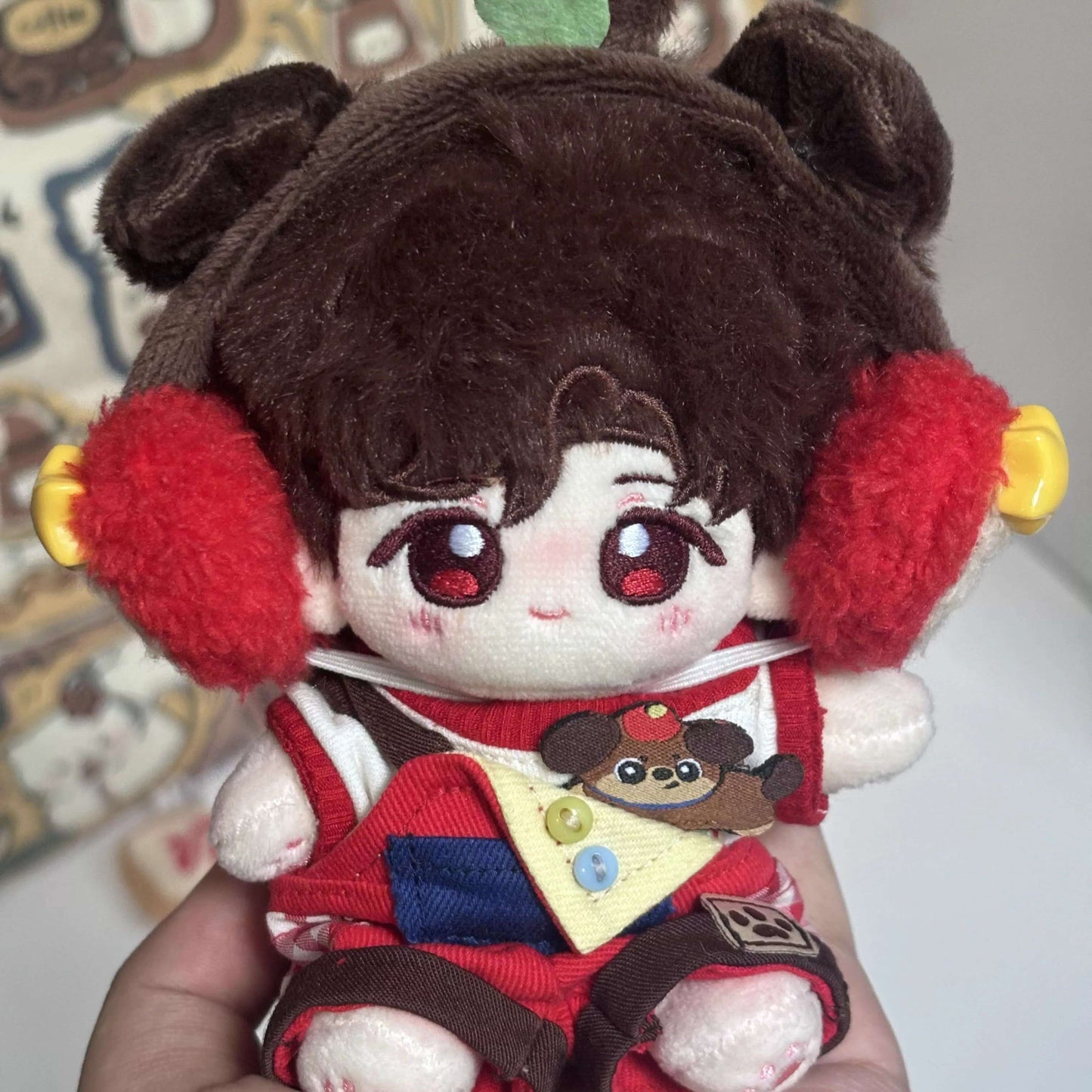 子犬と木苺のピクニックコーデセット【10cm】