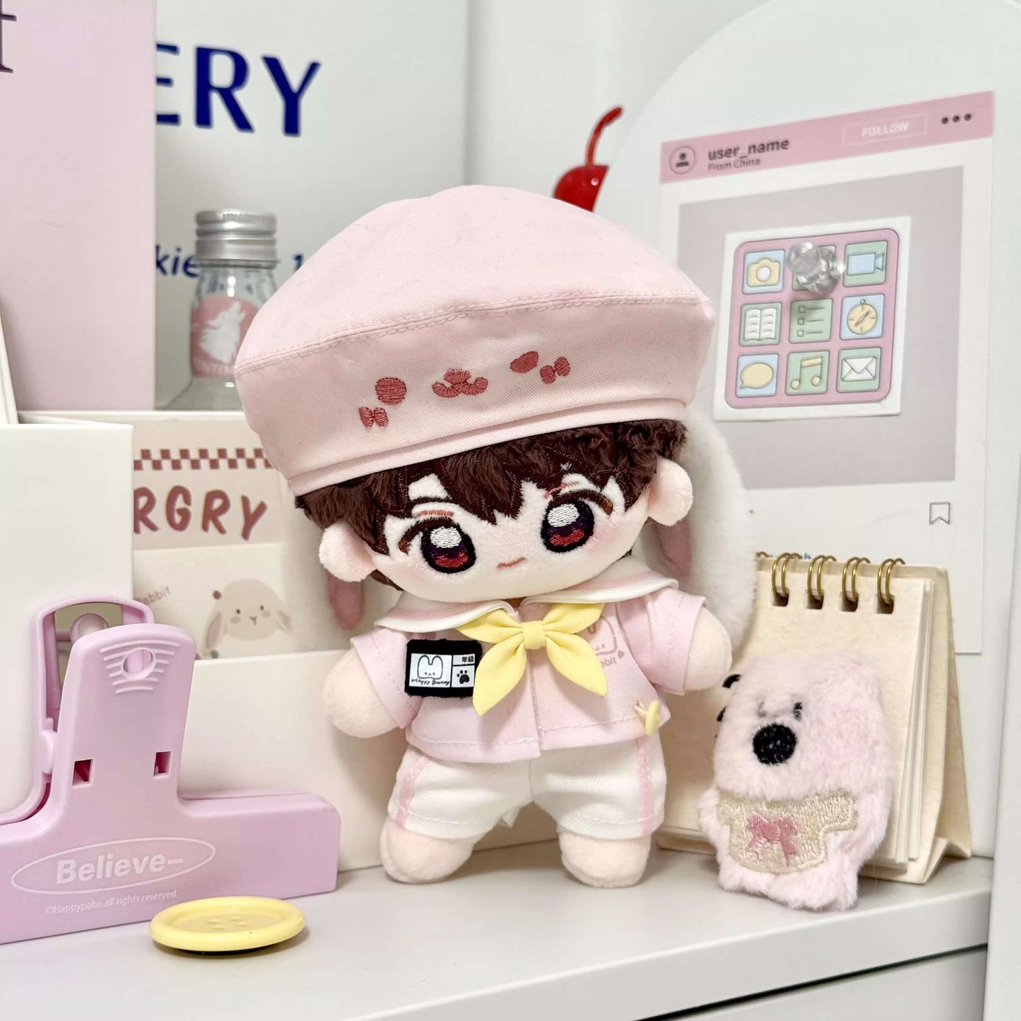 空色ねこと桜色うさぎの園児セット - パンツタイプ【10cm】(全2色)