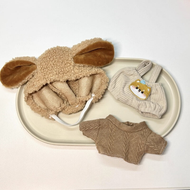 もふもふ子犬の森あそびセット【20cm】