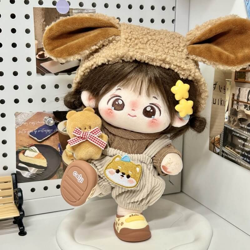 もふもふ子犬の森あそびセット【20cm】