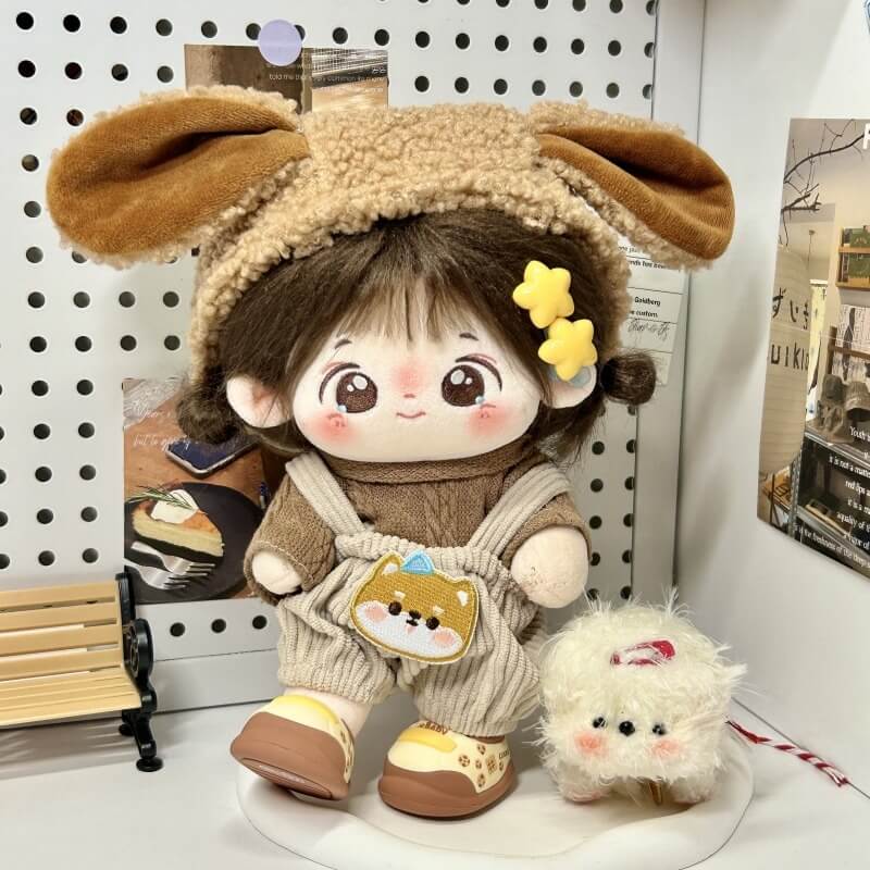 もふもふ子犬の森あそびセット【20cm】