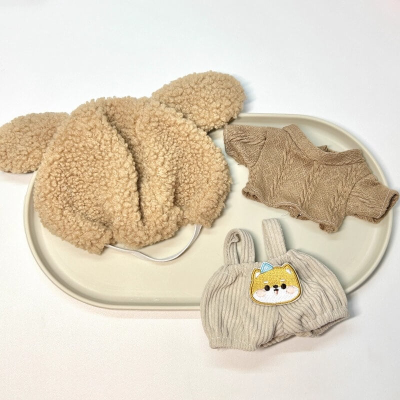 もふもふ子犬の森あそびセット【20cm】