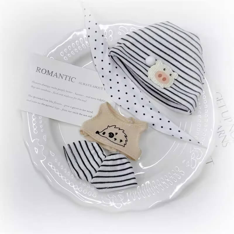 しましまハリネズミの夢見るピクニックセット【10cm】