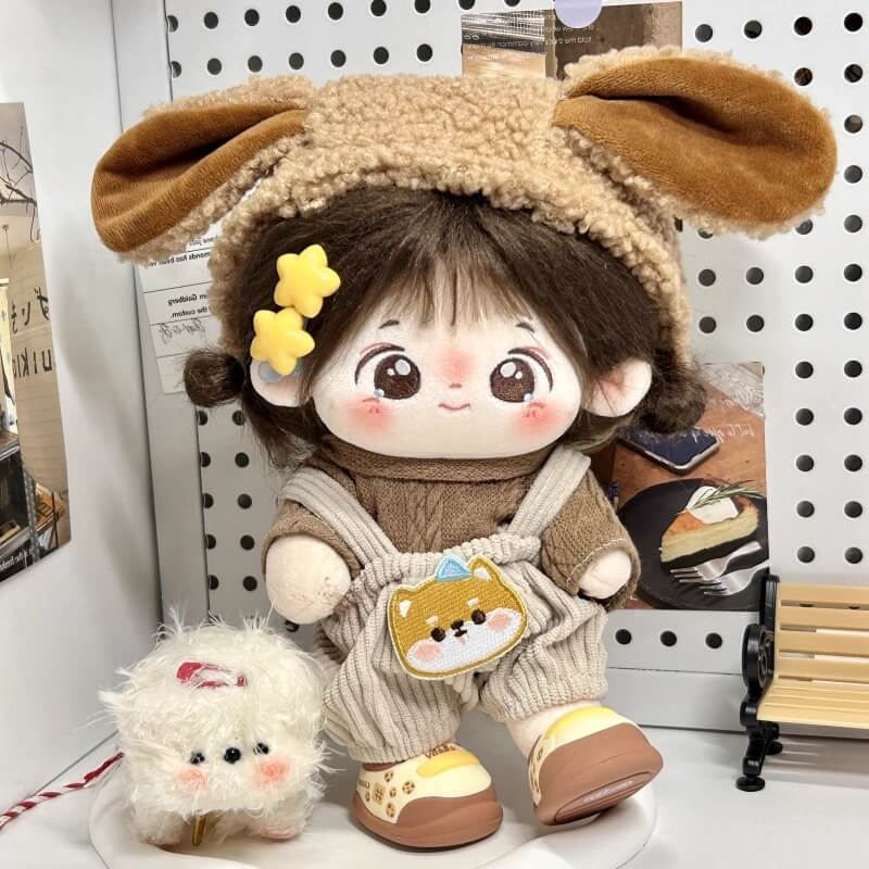 もふもふ子犬の森あそびセット【20cm】