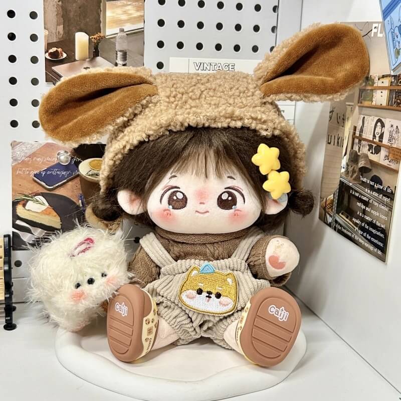もふもふ子犬の森あそびセット【20cm】