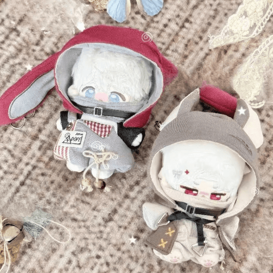 秘密の森の灰色ねずみと赤耳うさぎセット【10cm】（全2種）