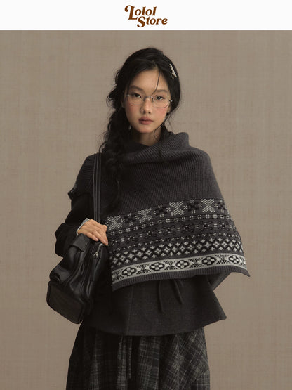 LOLOL "Nara Deer" girl fake two-piece bow lace-up shirt dre 2