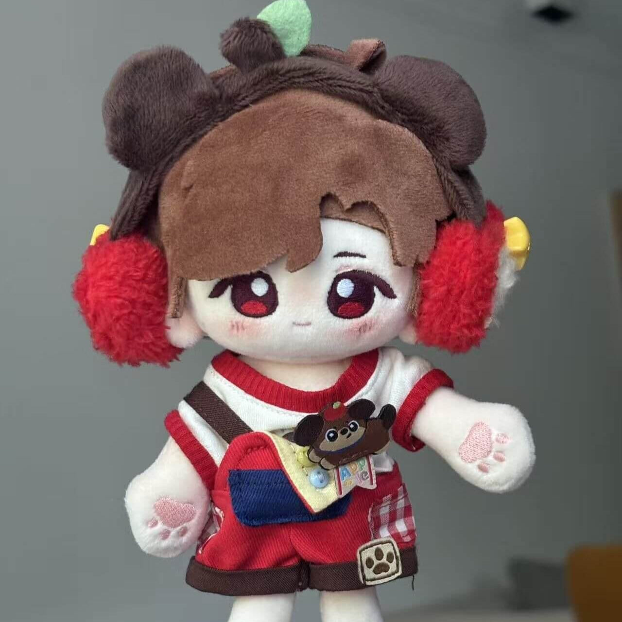 子犬と木苺のピクニックコーデセット【10cm】