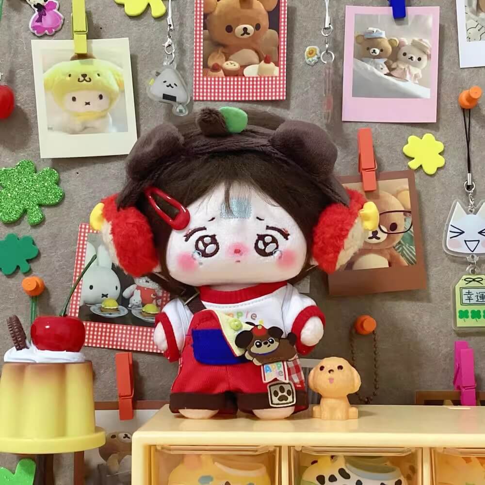 子犬と木苺のピクニックコーデセット【10cm】