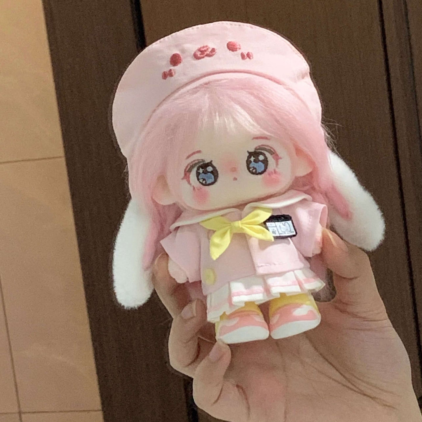 空色ねこと桜色うさぎの園児セット - スカートタイプ【10cm】（全2色）
