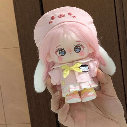 空色ねこと桜色うさぎの園児セット - スカートタイプ【10cm】（全2色）