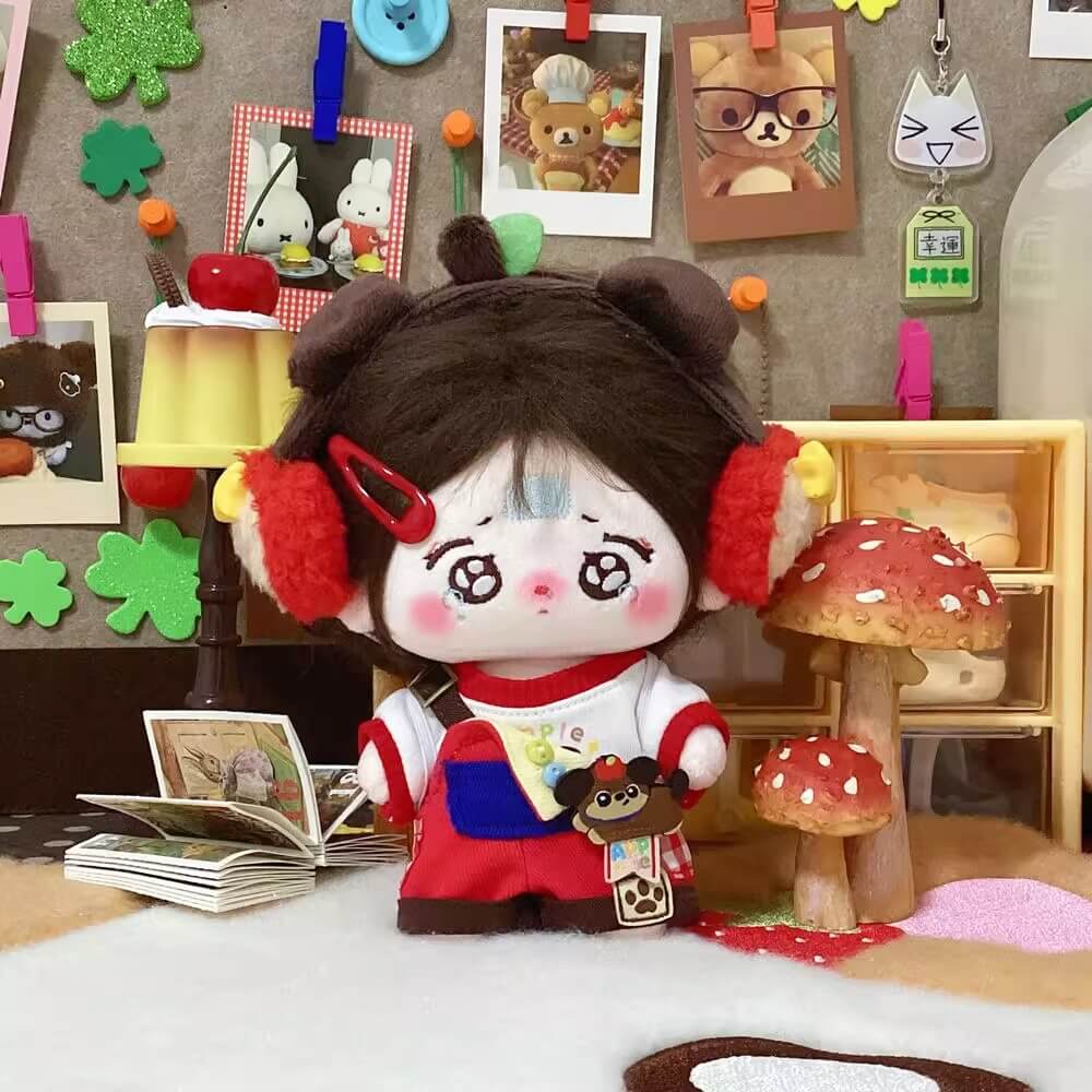 子犬と木苺のピクニックコーデセット【10cm】