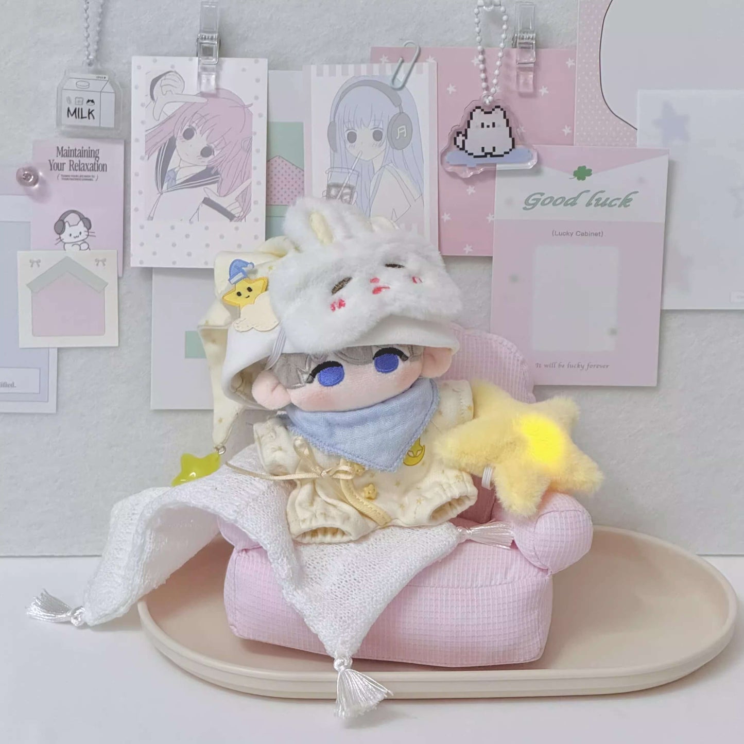 雲の上のおやすみナイトセット【10cm】（全2色）