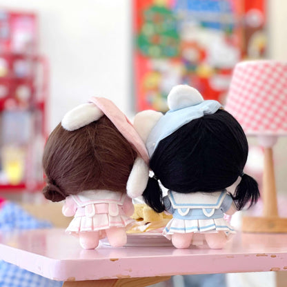 空色ねこと桜色うさぎの園児セット - スカートタイプ【10cm】（全2色）