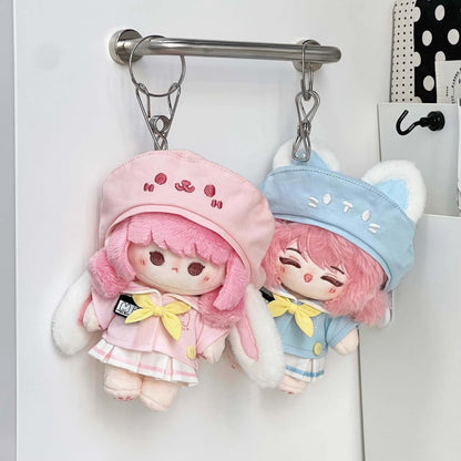 空色ねこと桜色うさぎの園児セット - スカートタイプ【10cm】（全2色）