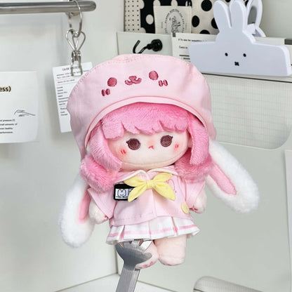 空色ねこと桜色うさぎの園児セット - スカートタイプ【10cm】（全2色）