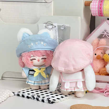 空色ねこと桜色うさぎの園児セット - スカートタイプ【10cm】（全2色）