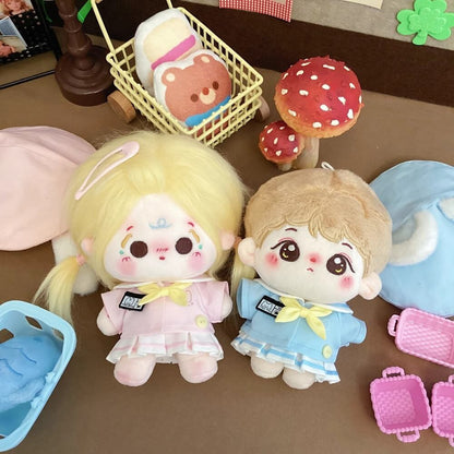 空色ねこと桜色うさぎの園児セット - スカートタイプ【10cm】（全2色）