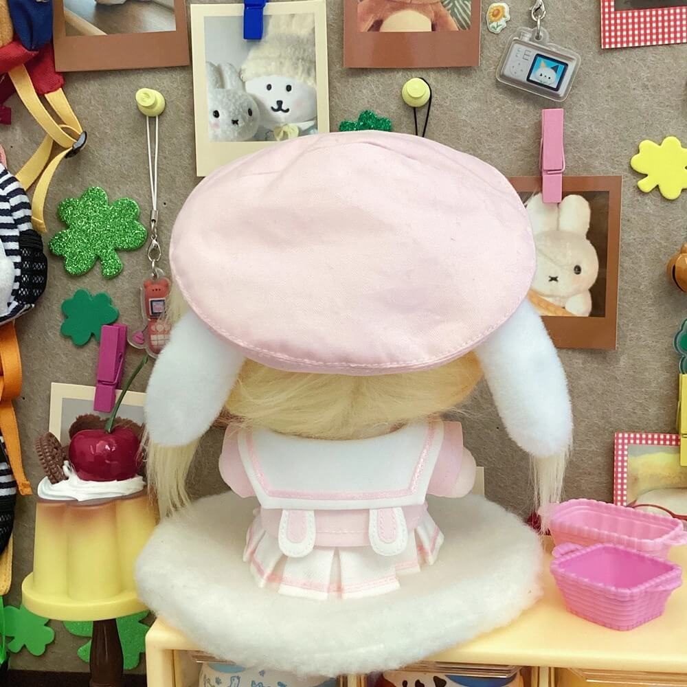 空色ねこと桜色うさぎの園児セット - スカートタイプ【10cm】（全2色）