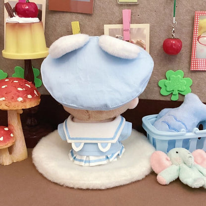 空色ねこと桜色うさぎの園児セット - スカートタイプ【10cm】（全2色）