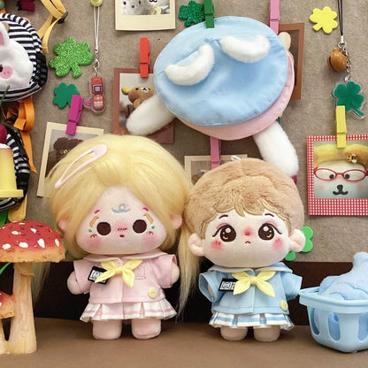 空色ねこと桜色うさぎの園児セット - スカートタイプ【10cm】（全2色）