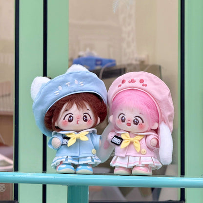 空色ねこと桜色うさぎの園児セット - スカートタイプ【10cm】（全2色）