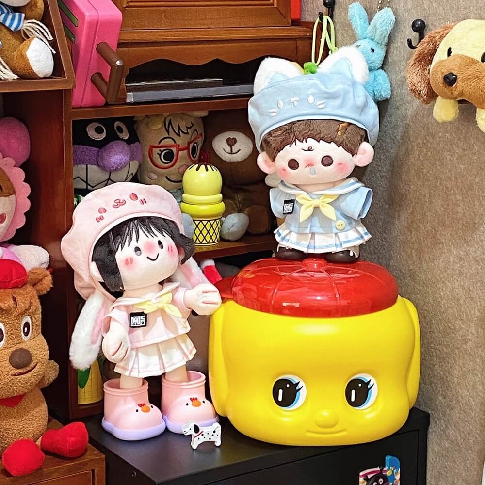空色ねこと桜色うさぎの園児セット - スカートタイプ【10cm】（全2色）