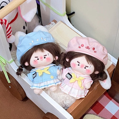 空色ねこと桜色うさぎの園児セット - スカートタイプ【10cm】（全2色）