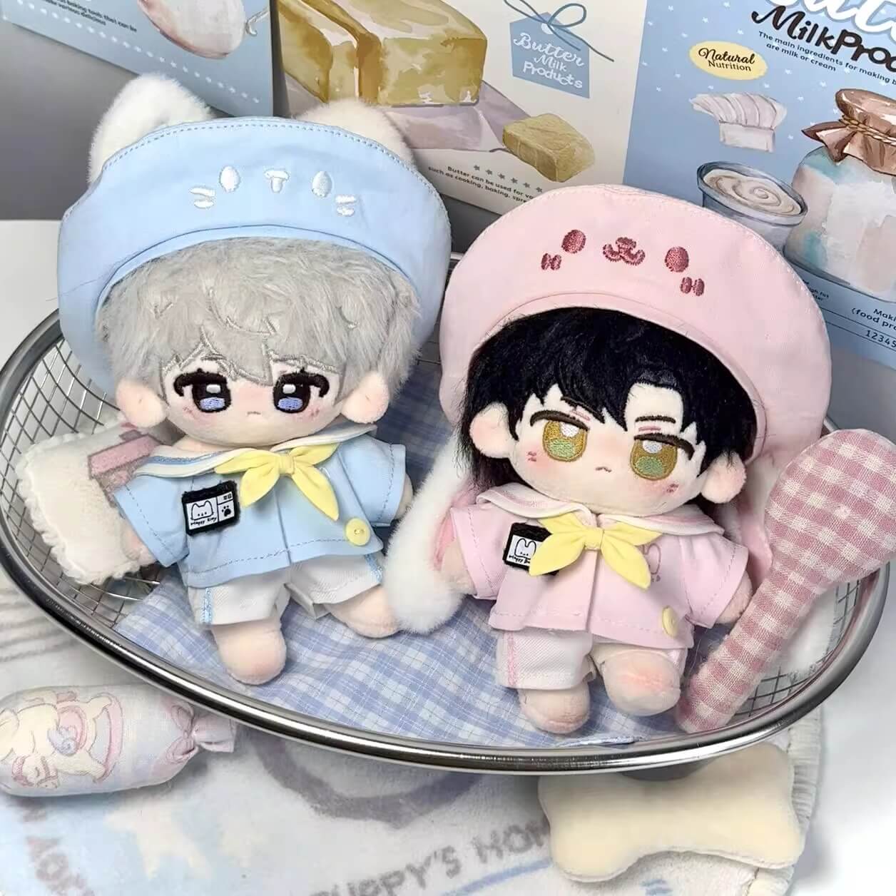 空色ねこと桜色うさぎの園児セット - パンツタイプ【10cm】（全2色）