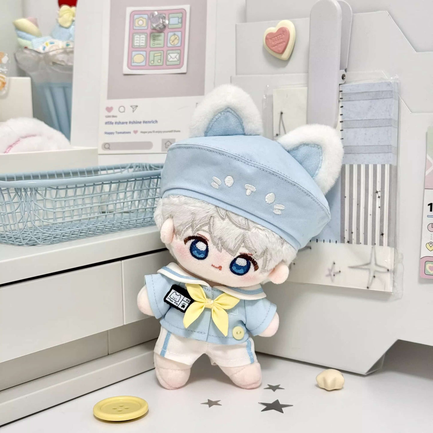 空色ねこと桜色うさぎの園児セット - パンツタイプ【10cm】（全2色）