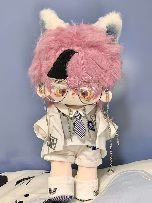 銀狼と秘密のホワイトスーツセット【20cm】
