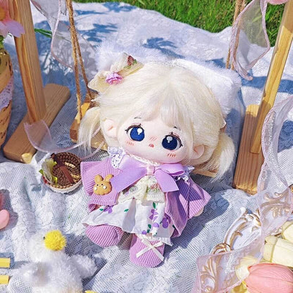 小さな妖精のラベンダードレスセット【20cm】