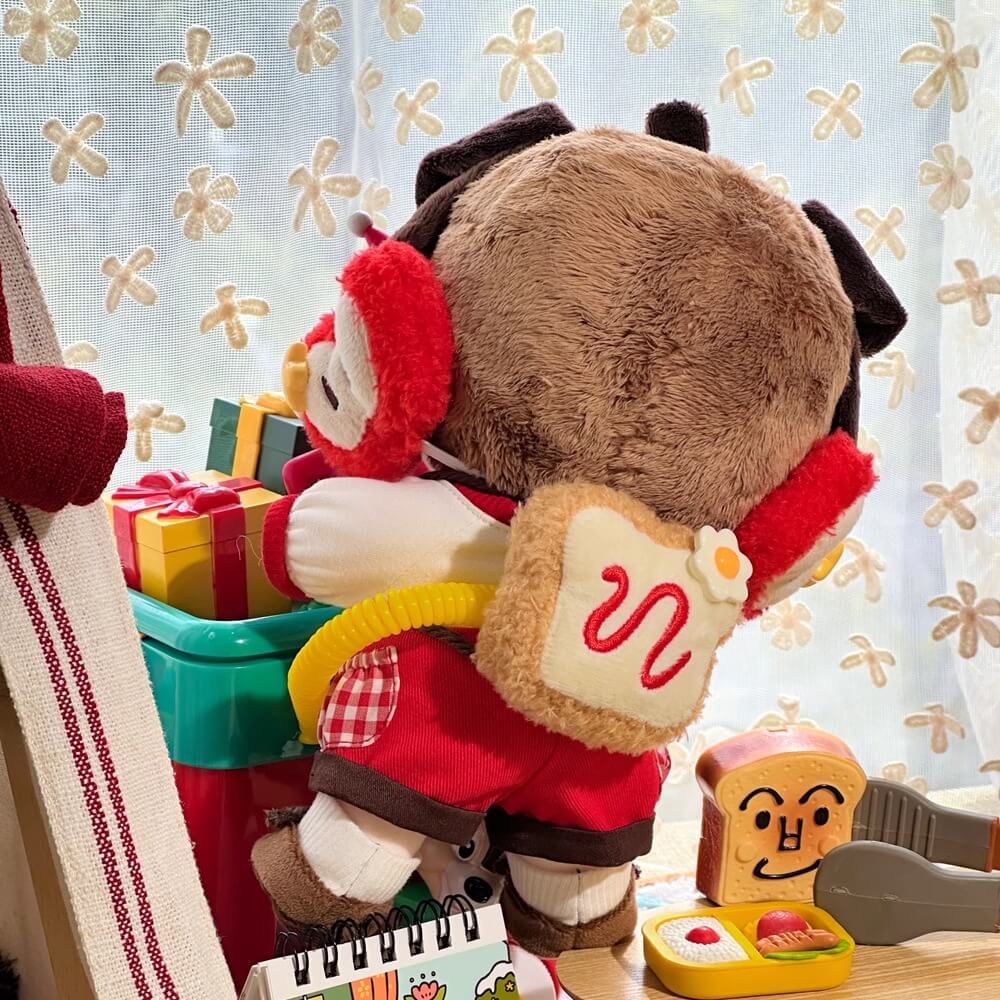 子犬と木苺のピクニックコーデセット【20cm】