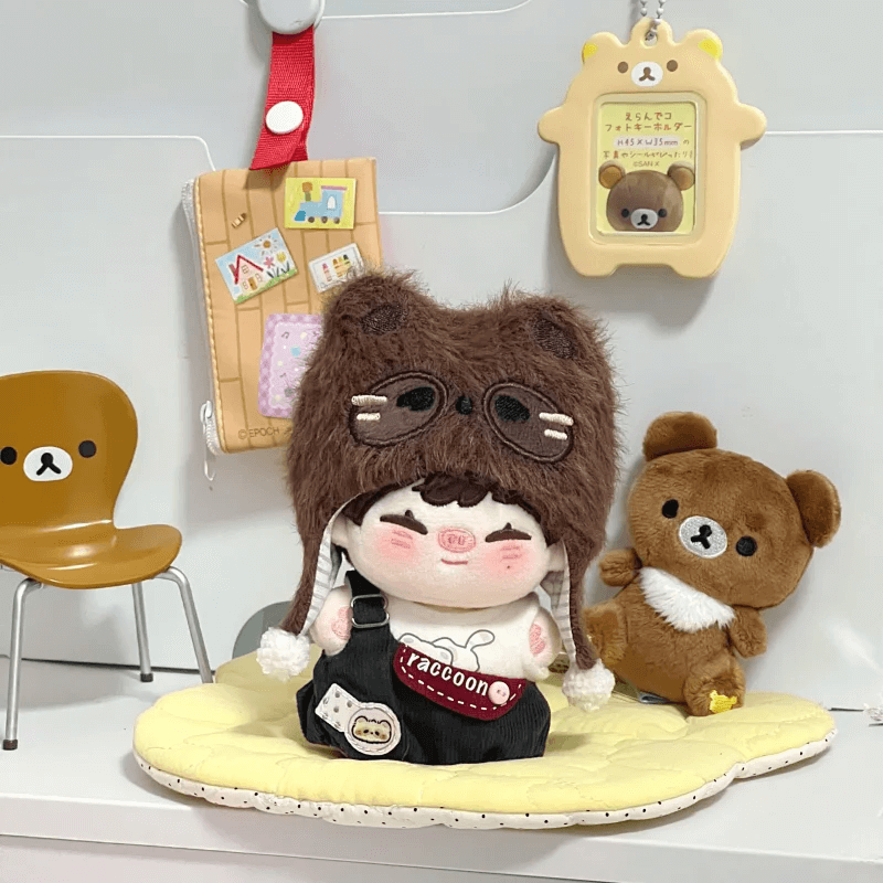 もふもふアライグマのお出かけセット【10cm】