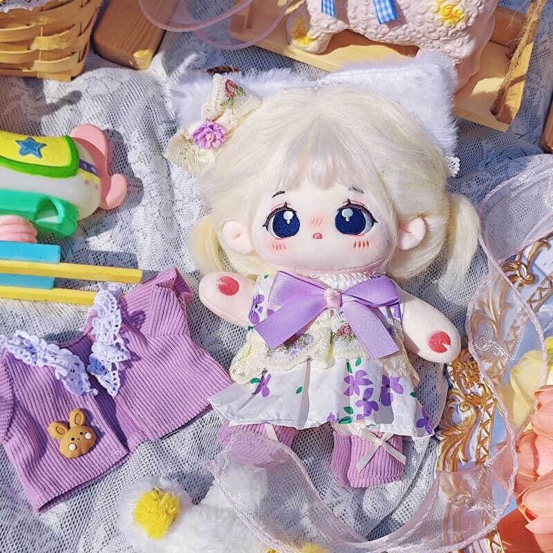 小さな妖精のラベンダードレスセット【20cm】