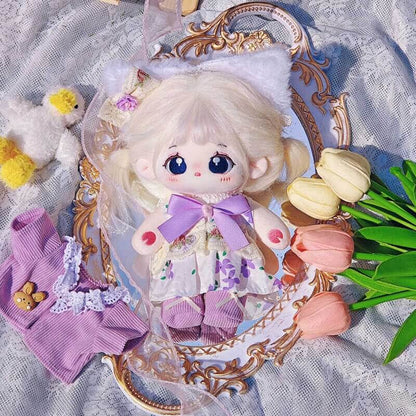 小さな妖精のラベンダードレスセット【20cm】