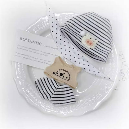 しましまハリネズミの夢見るピクニックセット【10cm】