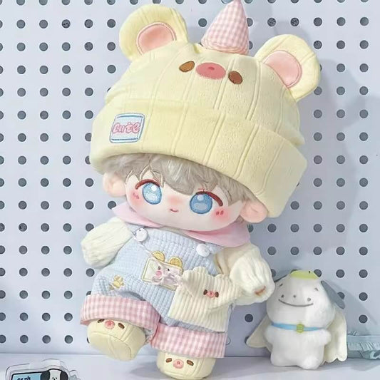 くまさんパーティーの夢色オーバーオールセット【20cm】