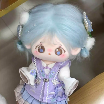月夜に舞う花園と星雲のドレスセット【20cm】