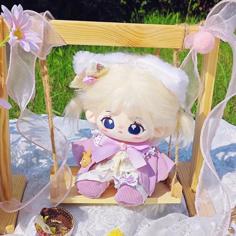 小さな妖精のラベンダードレスセット【20cm】