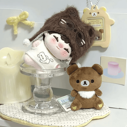 もふもふアライグマのお出かけセット【10cm】