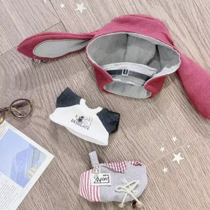 秘密の森の灰色ねずみと赤耳うさぎセット【10cm】（全2種）
