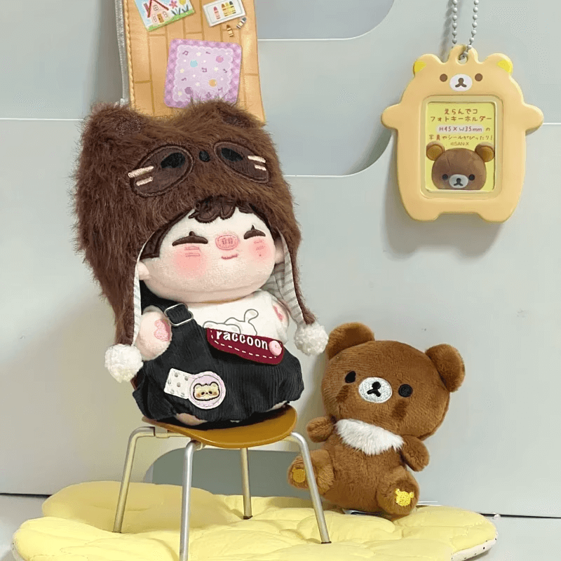 もふもふアライグマのお出かけセット【10cm】