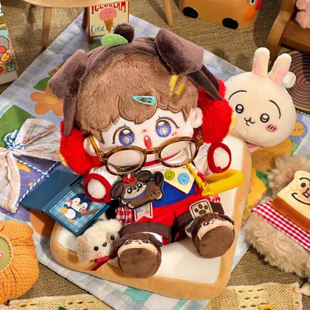 子犬と木苺のピクニックコーデセット【20cm】