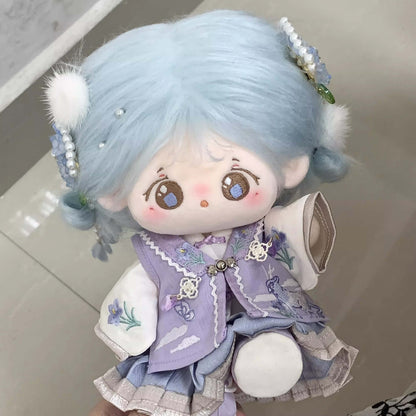 月夜に舞う花園と星雲のドレスセット【20cm】