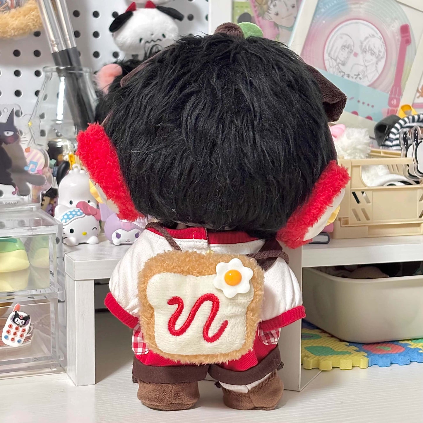 子犬と木苺のピクニックコーデセット【20cm】