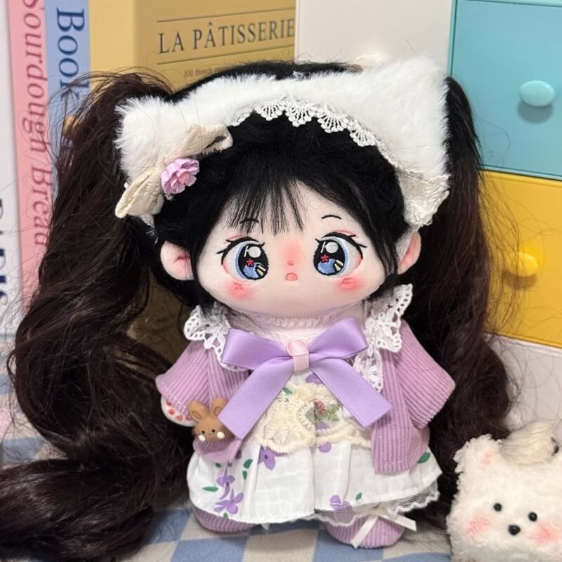 小さな妖精のラベンダードレスセット【20cm】