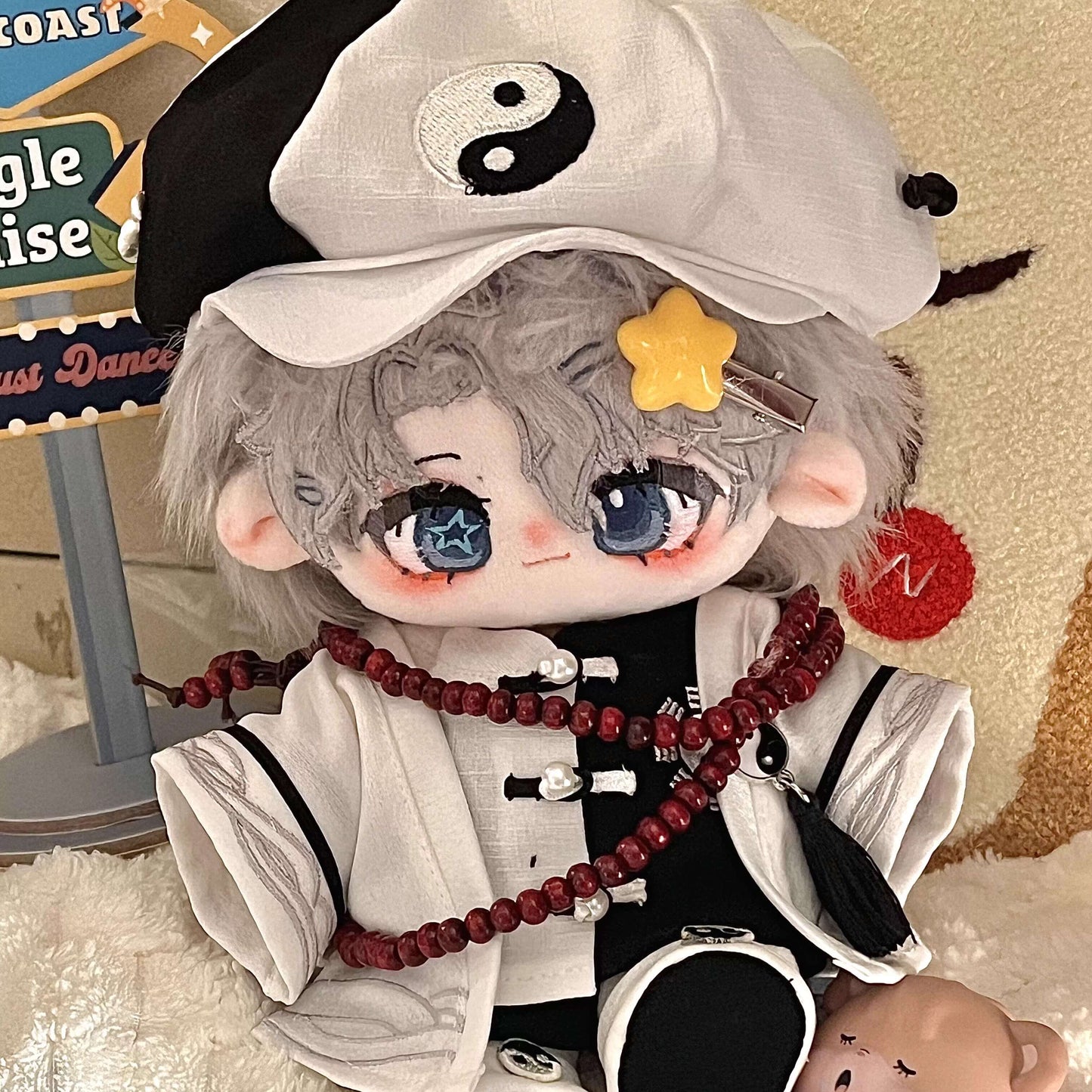 陰陽の導きモノクロ道士セット【20cm】