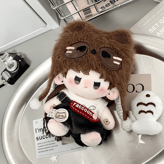 もふもふアライグマのお出かけセット【10cm】