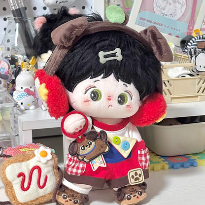 子犬と木苺のピクニックコーデセット【20cm】
